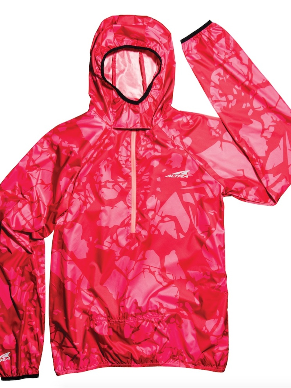 Altra Pink Camo Hooded Rashguard Pullover